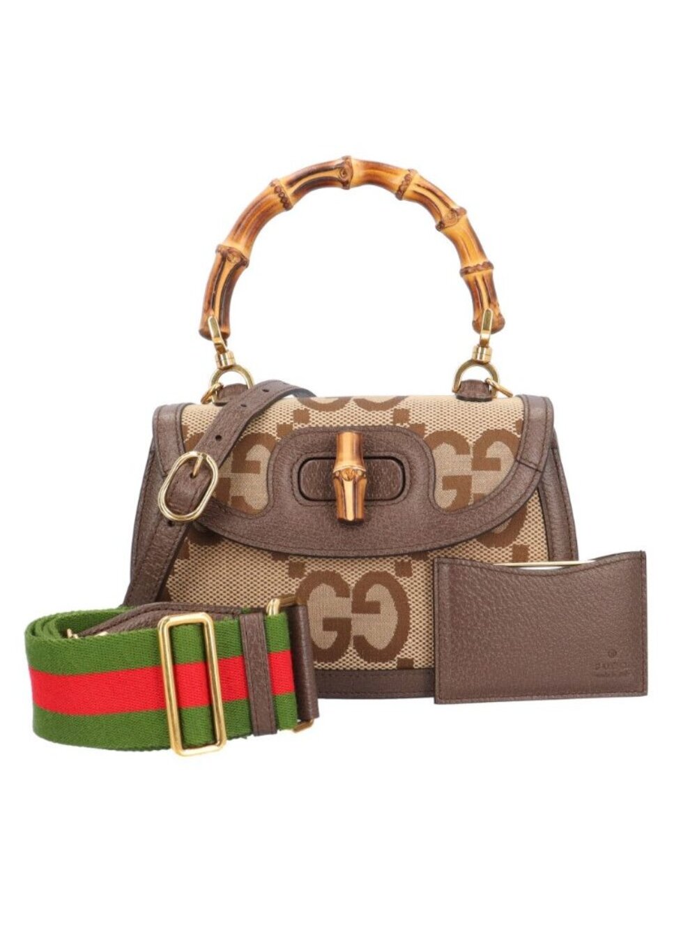 Gucci Small Bamboo Shoulder Bag Brown
